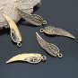 Lot of 10pcs mini Gold Wing dollhouse miniature toy/jewelry Charm