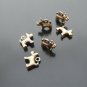 Lot of 20pcs mini Gold Dog dollhouse miniature toy/jewelry Charm