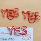 Lot of 96pcs Paper Clip YES Shaped/bookmark