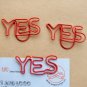 Lot of 96pcs Paper Clip YES Shaped/bookmark