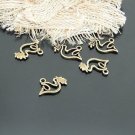 Lot of 100pcs mini Brass Peace Dove dollhouse miniature toy/jewelry Charm B1