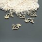 Lot of 100pcs mini Brass Peace Dove dollhouse miniature toy/jewelry Charm B1