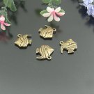 Lot of 200pcs mini Brass Tropical Fish dollhouse miniature toy/jewelry Charm B3
