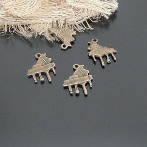 Lot of 500pcs mini Brass Piano dollhouse miniature toy/jewelry Charm B1