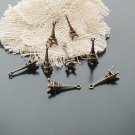 Lot of 200pcs mini Brass Eiffel Tower dollhouse miniature toy/jewelry Charm CM871