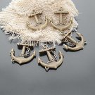 Lot of 100pcs mini brass Anchor dollhouse miniature toy/jewelry Charm A2