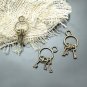 Lot of 200pcs mini Brass Keys on Ring dollhouse miniature toy/jewelry Charm CM643