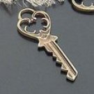 Lot of 300pcs mini Brass Key dollhouse miniature toy/jewelry Charm B14