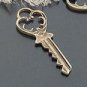 Lot of 300pcs mini Brass Key dollhouse miniature toy/jewelry Charm B14