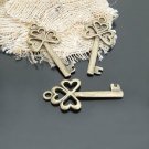 Lot of 100pcs mini brass Key dollhouse miniature toy/jewelry Charm CM651