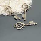 Lot of 200pcs mini Brass Keys dollhouse miniature toy/jewelry Charm CM641