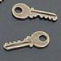 Lot of 500pcs mini Brass KEY dollhouse miniature toy/jewelry Charm CM650