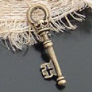 Lot of 500pcs mini Brass KEY dollhouse miniature toy/jewelry Charm CM647