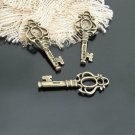 Lot of 200pcs mini Brass KEY dollhouse miniature toy/jewelry Charm CM646