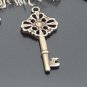 Lot of 200pcs mini Brass KEY dollhouse miniature toy/jewelry Charm CM645
