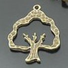 Lot of 100pcs mini brass Tree dollhouse miniature toy/jewelry Charm B5 CM891