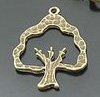 Lot of 100pcs mini brass Tree dollhouse miniature toy/jewelry Charm B5 CM891