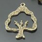 Lot of 100pcs mini brass Tree dollhouse miniature toy/jewelry Charm B5 CM891