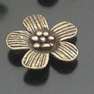 Lot of 100pcs mini brass Flower dollhouse miniature toy/jewelry Charm B7