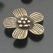 Lot of 100pcs mini brass Flower dollhouse miniature toy/jewelry Charm B7