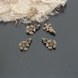 Lot of 300pcs mini Brass  Flower dollhouse miniature toy/jewelry Charm B5