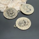 Lot of 100pcs mini brass Rose Flower dollhouse miniature toy/jewelry Charm B8