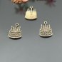Lot of 300pcs mini Brass Birthday Cake dollhouse miniature toy/jewelry Charm