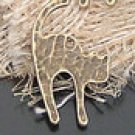 Lot of 400pcs mini Brass Angry Cat dollhouse miniature toy/jewelry Charm