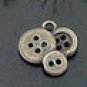 Lot of 500pcs mini Brass Button dollhouse miniature toy/jewelry Charm