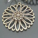 Lot of 100pcs mini brass Daisy Flower dollhouse miniature toy/jewelry Charm