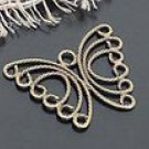 Lot of 300pcs mini Brass Butterfly Horn dollhouse miniature toy/jewelry Charm B2