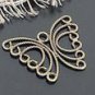 Lot of 300pcs mini Brass Butterfly Horn dollhouse miniature toy/jewelry Charm B2