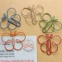 Lot of 96pcs Paper Clip Butterfly Shaped/bookmark A2