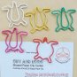 Lot of 96pcs Paper Clip Turtle Shaped/bookmark