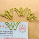 Lot of 96pcs Paper Clip W  Alphabet Shaped/bookmark