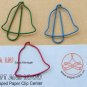 Lot of 96pcs Paper Clip Christmas Bell Shaped/bookmark