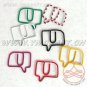Lot of 96pcs Paper Clip Talking Sign Shaped/bookmark
