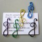 Lot of 100pcs Paper Clip MUSIC Shaped/bookmark
