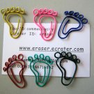 Lot of 96pcs Paper Clip FOOT Shaped/bookmark