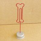 Memo & Name Holder Stand Display Bone Shaped
