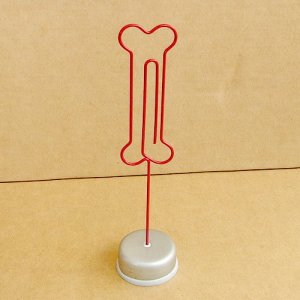 Memo & Name Holder Stand Display Bone Shaped