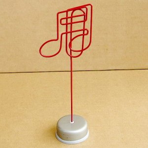 Memo & Name Holder Stand Display Music Shaped
