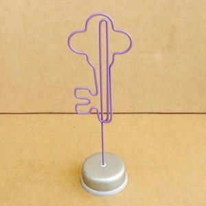 Memo & Name Holder Stand Display Key Shaped