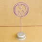 Memo & Name Holder Stand Display Alphabet M Shaped