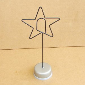 Memo & Name Holder Stand Display Star Shaped