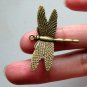 Lot of 300pcs mini Brass Dragonfly dollhouse miniature toy/jewelry Charm