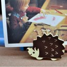 Memo & Name Card Holder Stand Hedgehog Animal Shaped