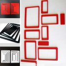 Lot of 2 Sets 3D Solid Square wood Wall Stickers/home decor