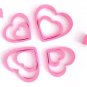 Lot of 2 Sets 3D Solid Heart wood Wall Stickers/Home Decor
