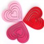 Lot of 2 Sets 3D Solid Heart wood Wall Stickers/Home Decor